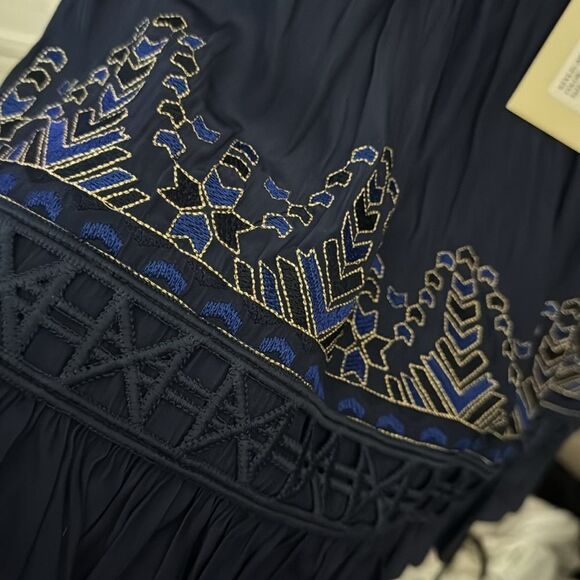 NWT 345.00 RAMY BROOK
Women's Cali Smocked Geometric-embroidered Skirt Medium - Picture 7 of 7